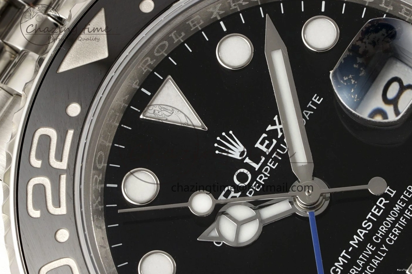 MiroTime 0419 GMT Master II 126710 BLNR Batman 904L SS C+F 1:1 Best Edition Black Dial on Jubilee Bracelet SH3285 CHS BestValue 1956